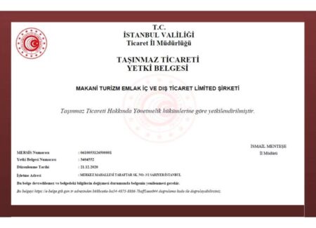 makani yetki belgesi